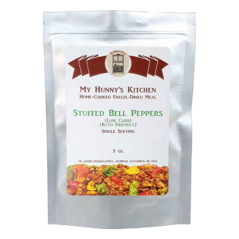 Stuffed Bell Peppers (Keto Friendly-Low Carb) - Freeze Dried Meal