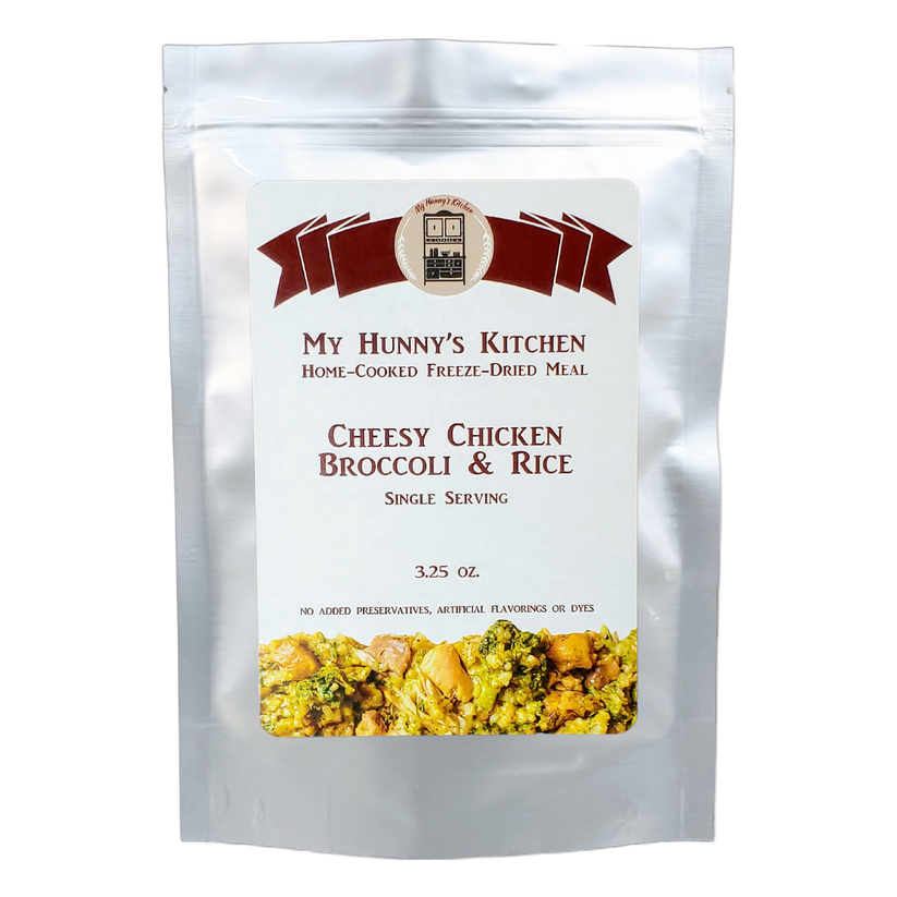Cheesy Chicken, Broccoli & Rice - Freeze Dried Meal